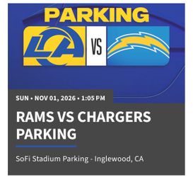 Los Angeles Rams Game PARKING pass. pINK