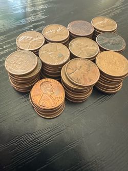 1950s Wheat Pennies - 105 total