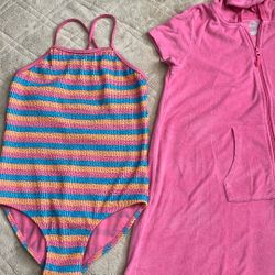 Girls’ Swimsuit & Robe 