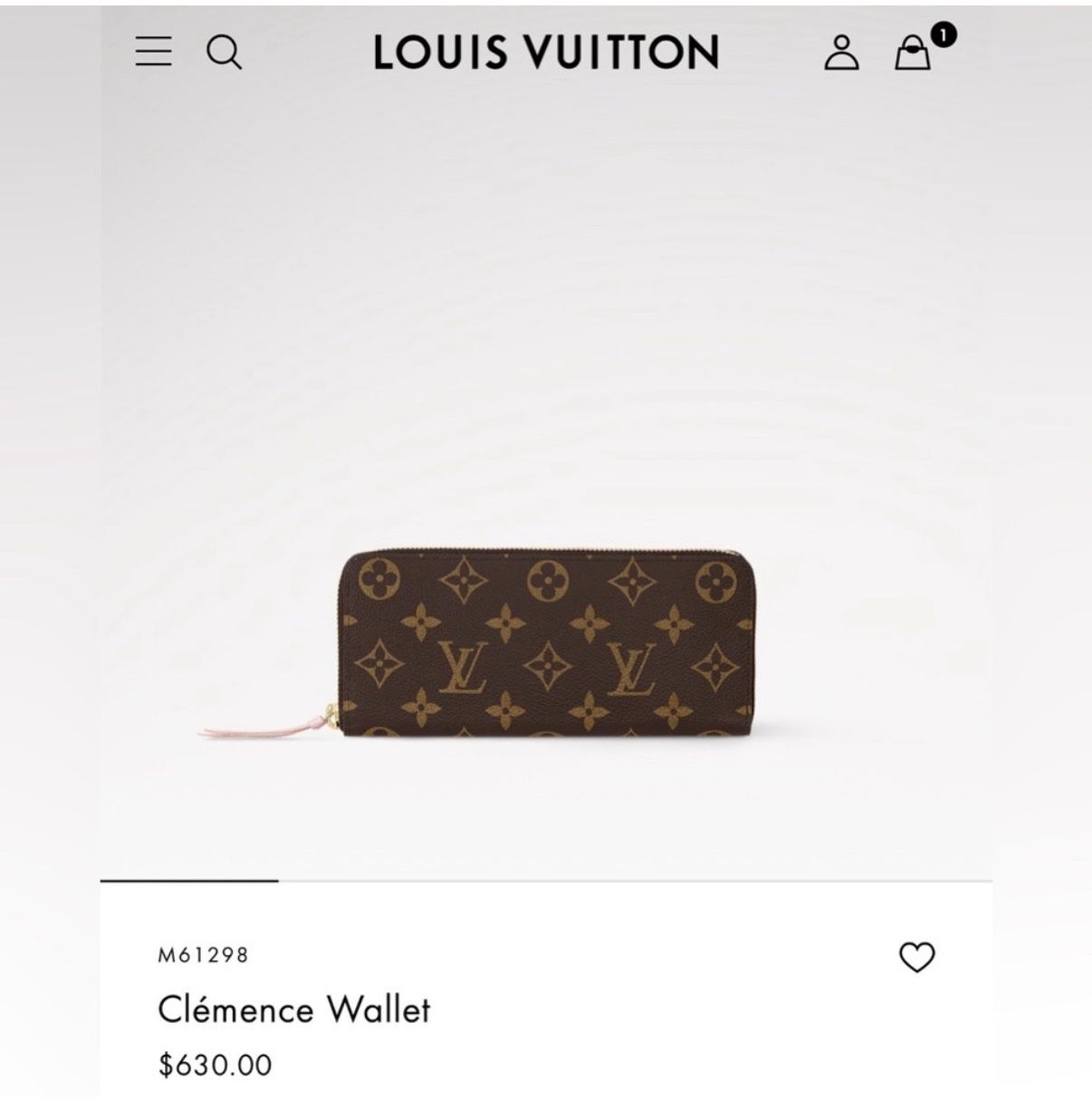louis vuitton clemence Wallet
