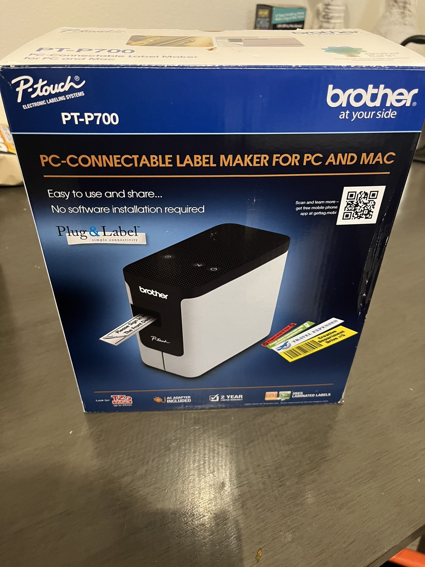 P Touch PT-700 Desktop Label Maker For PC NEW!! My