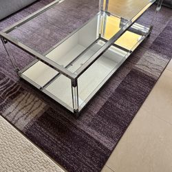 Glass & Chrome Coffee Table