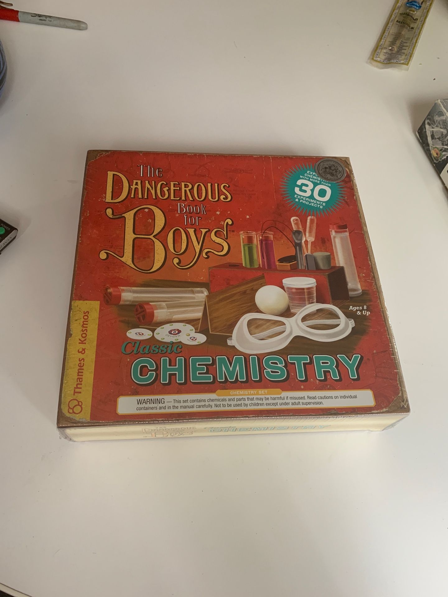 The dangerous book for boys chemistry set game for kids