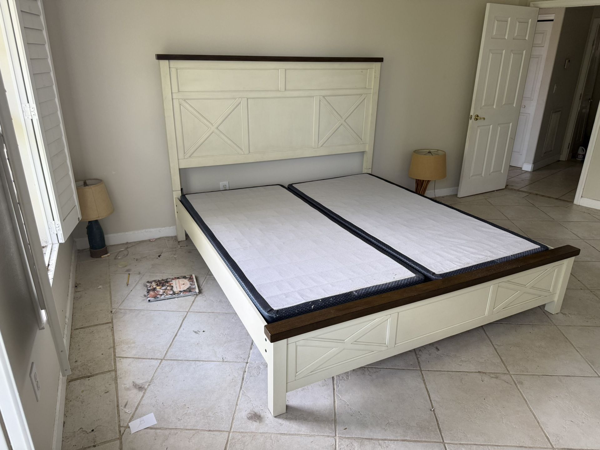 FREE King Size Bed with Frame and Box springs ONLY