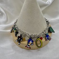 Sonic Dangle charm Anklet / bracelet Hedgehog 2 CUTE!