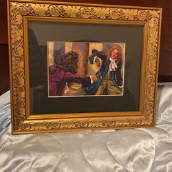 Sword Fight Oicture And Frame. $$25.00