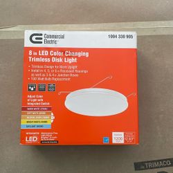 Recessed light disk Light