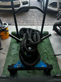 Push Pull Sled with Battle Rope