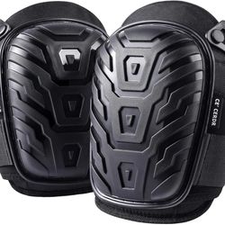 CE' CERDR Professional Knee Pads for Work - Heavy Duty Foam Padding Kneepads for Construction, Gardening, Flooring 