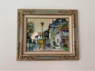 Original Emmett Fritz Oil Painting – St. Augustine, Florida early 70's