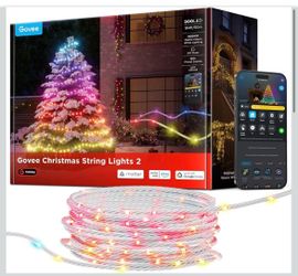 Govee Christmas Lights 2, 164FT 500LEDs String Lights for Decor, Clear Wire