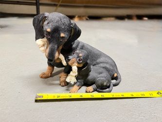Dachshund dog statue