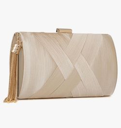 Clutch Purses for Women Formal Evening Clutch Purse Shoulder Cross Body Bags for Wedding Party Handbag with Tassel