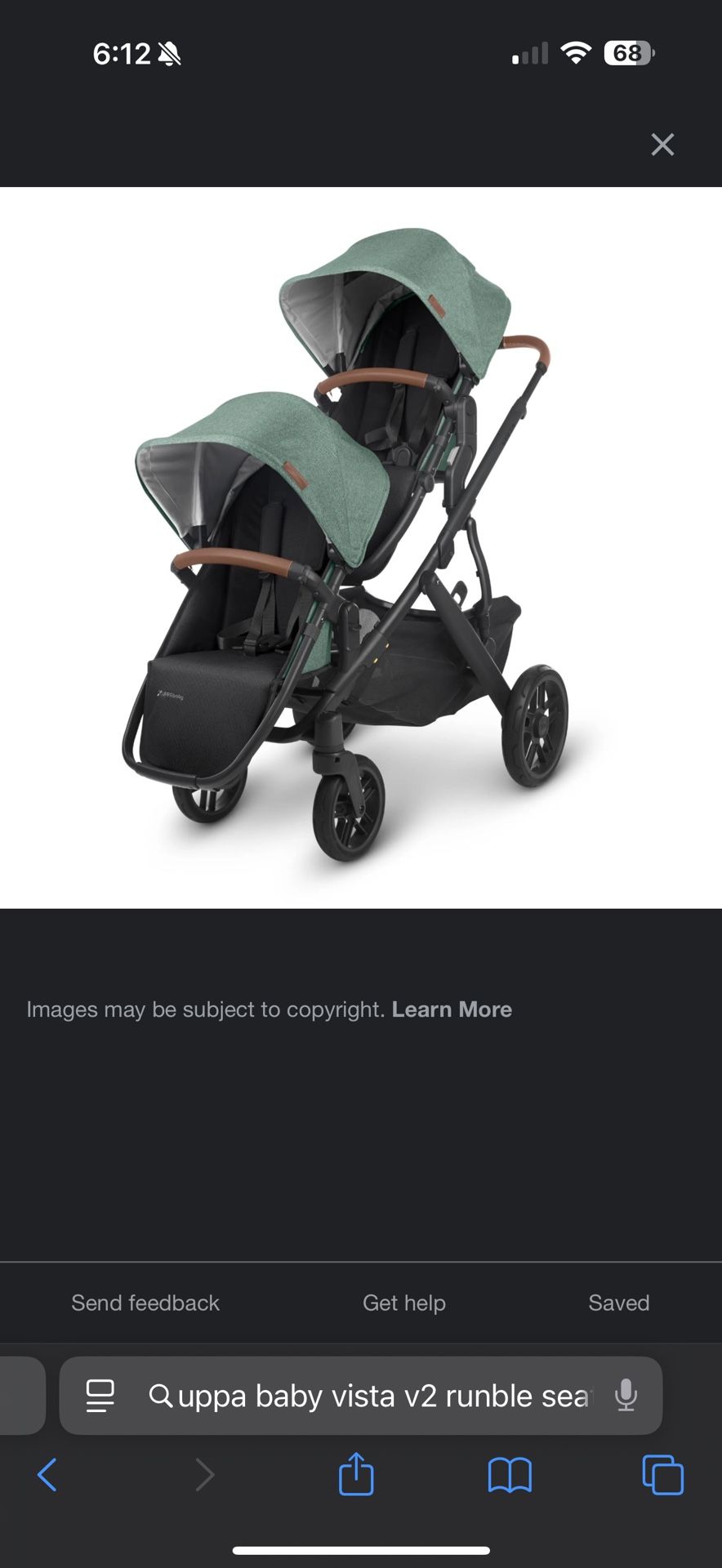Uppababy Vista V2 Double Stroller