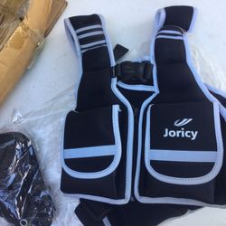 Adjustable Weighted Vest With Zipper For Women & Men Adjustable From 9lbs To 16lbs. Walking Running Exercise Workout Training