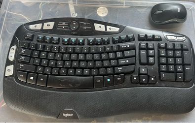 Logitech set of K350 wireless economic keyboard and wireless M1 85 mouse