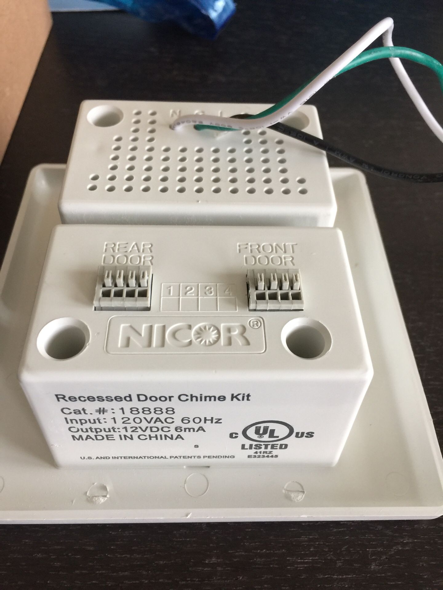 Nicor Recessed Door Chime