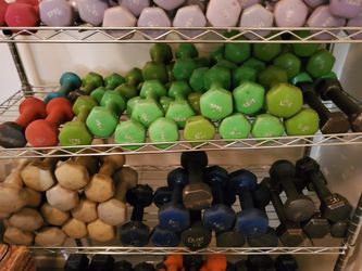 Dumbbells 1,2,3,4,5,8 and 10s