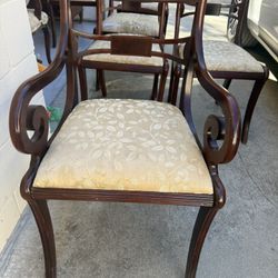 Set Of 6 Traditional formal dining chairs, Duncan Phyfe–inspired style