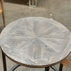 Reclaimed Wood End Table 