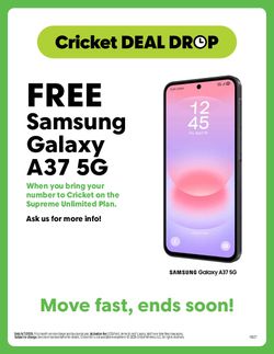 CRICKET WIRELESS VENTA DE LA SEMANA