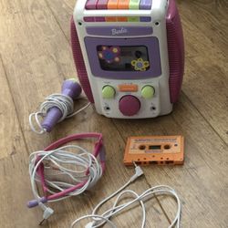 Vintage Mattel 2001 Cassette Tape Player Barbie BE-477 Sing-Along-Karaoke
