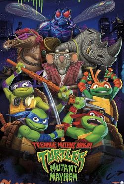 TMNT Poster (Ninja Turtles) 34”