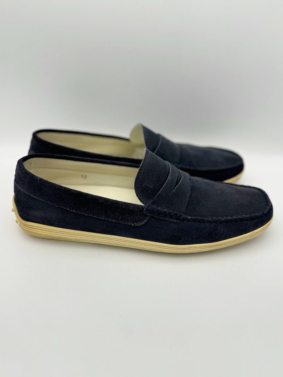 Tod’s Suede Men’s Loafers Blue Size US 10