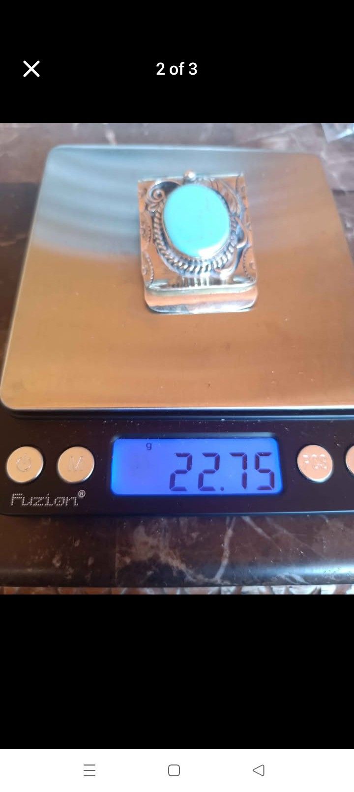 Silver And Turquoise Money Clip