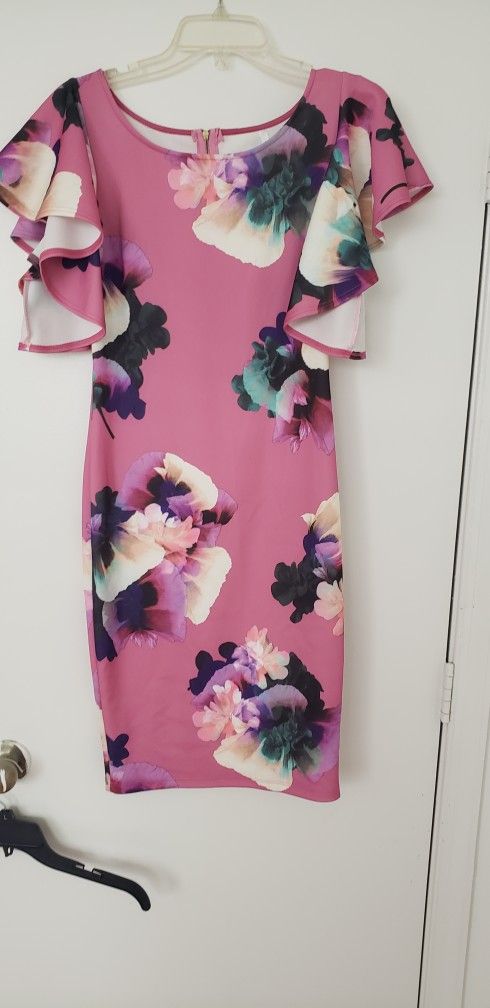 Purple Floral Dress