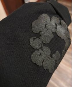 Black on black Denim Tear Hoodie