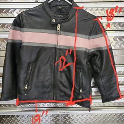 Girls Leather Motorcycle Jacket