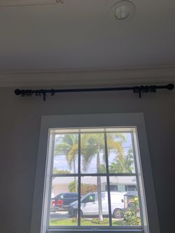 Curtain/Drapery Rods Comes With Rings And Wall Mounting Hooks