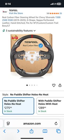 Carbon fiber steering wheel