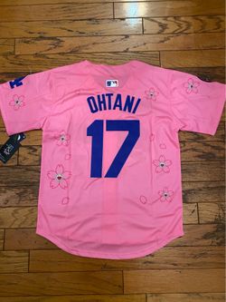 Pink Los Angeles dodgers shohei Ohtani Tokyo series Nike jersey