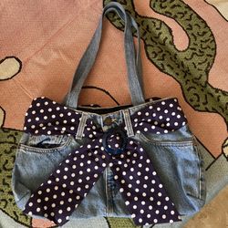 VINTAGE Y2K LEVIS DENIM BAG, HANDMADE HANDBAG SHOULDER BAG  