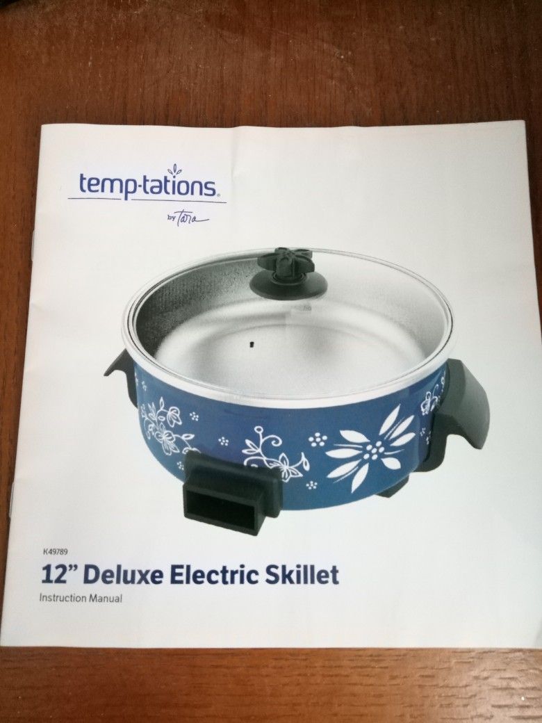 Temptations 12" Deluxe Electric Skillet