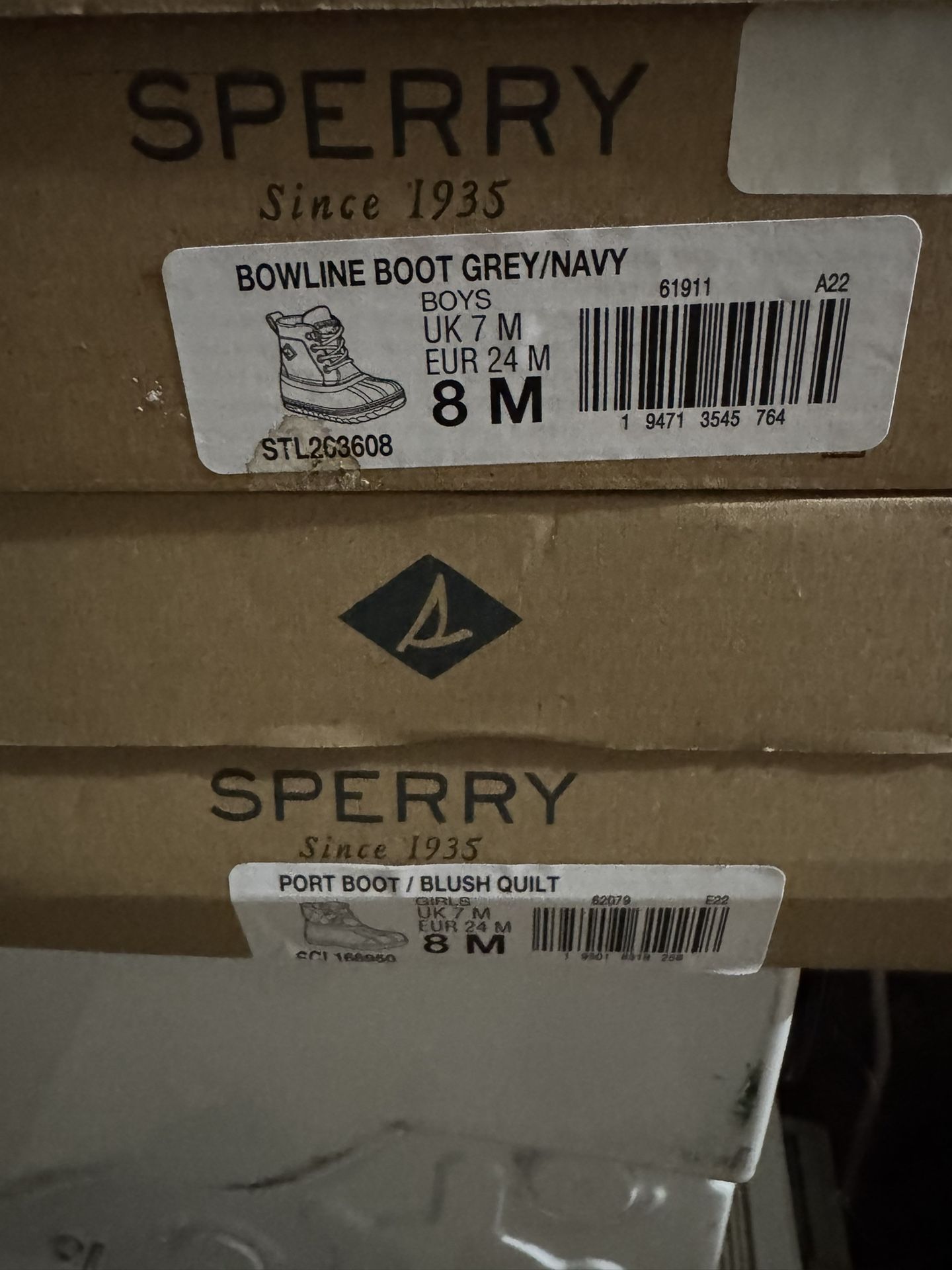 Toddler Sperry Rain Boots Size 8M