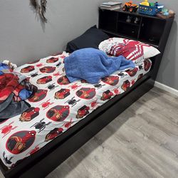 Kids bed with storage.