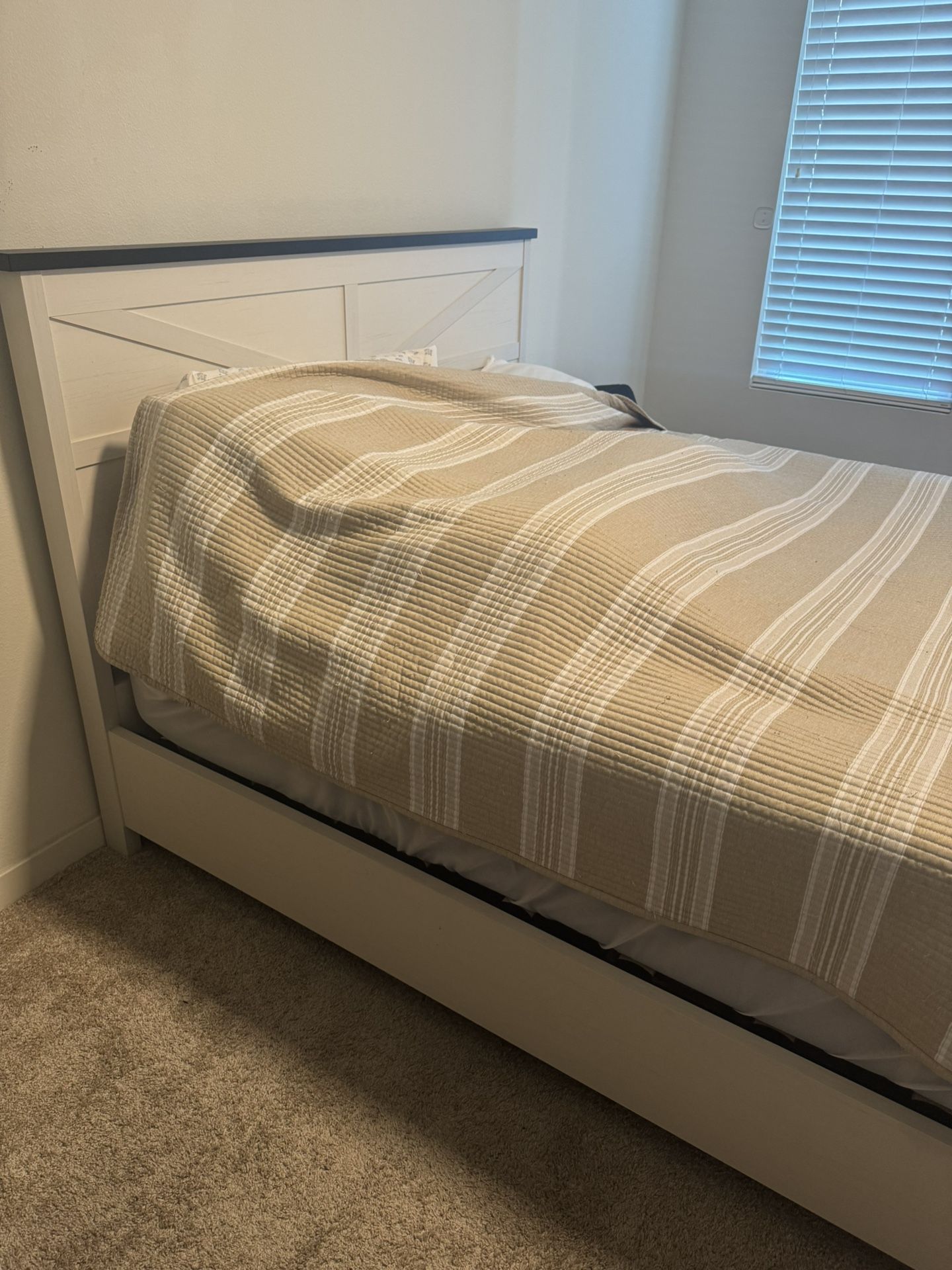 Simple White Bed Frame