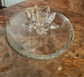 Lotus Glass Jar