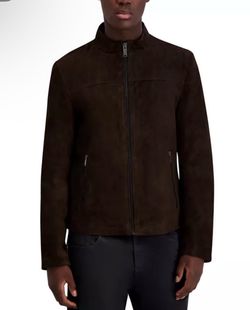 NEW Karl Lagerfeld Men’s Suede Jacket Size Large