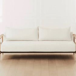 CB2 Una Boucle Sleeper Sofa 