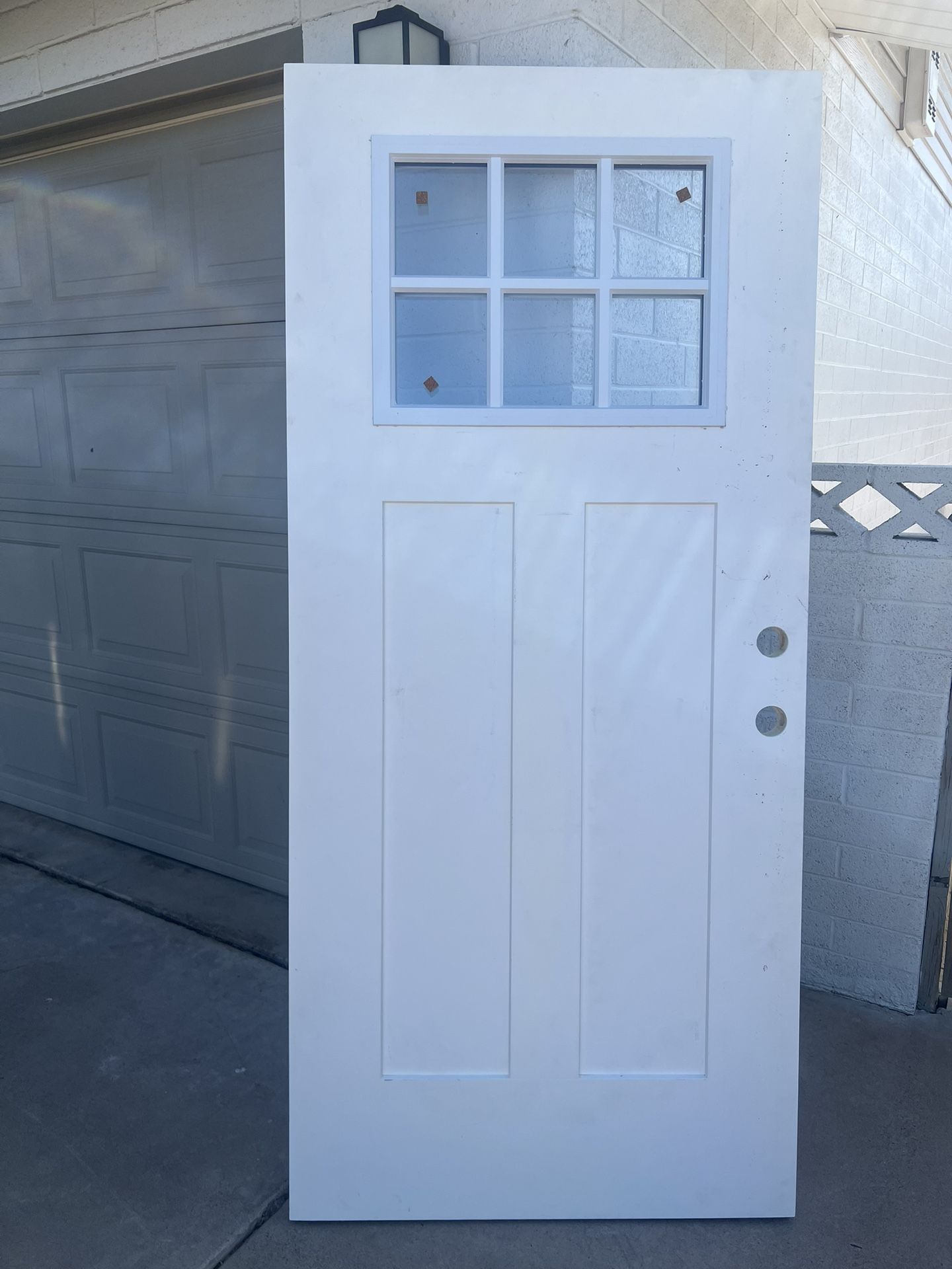 Fiberglass Door w/ Window 36 X 79
