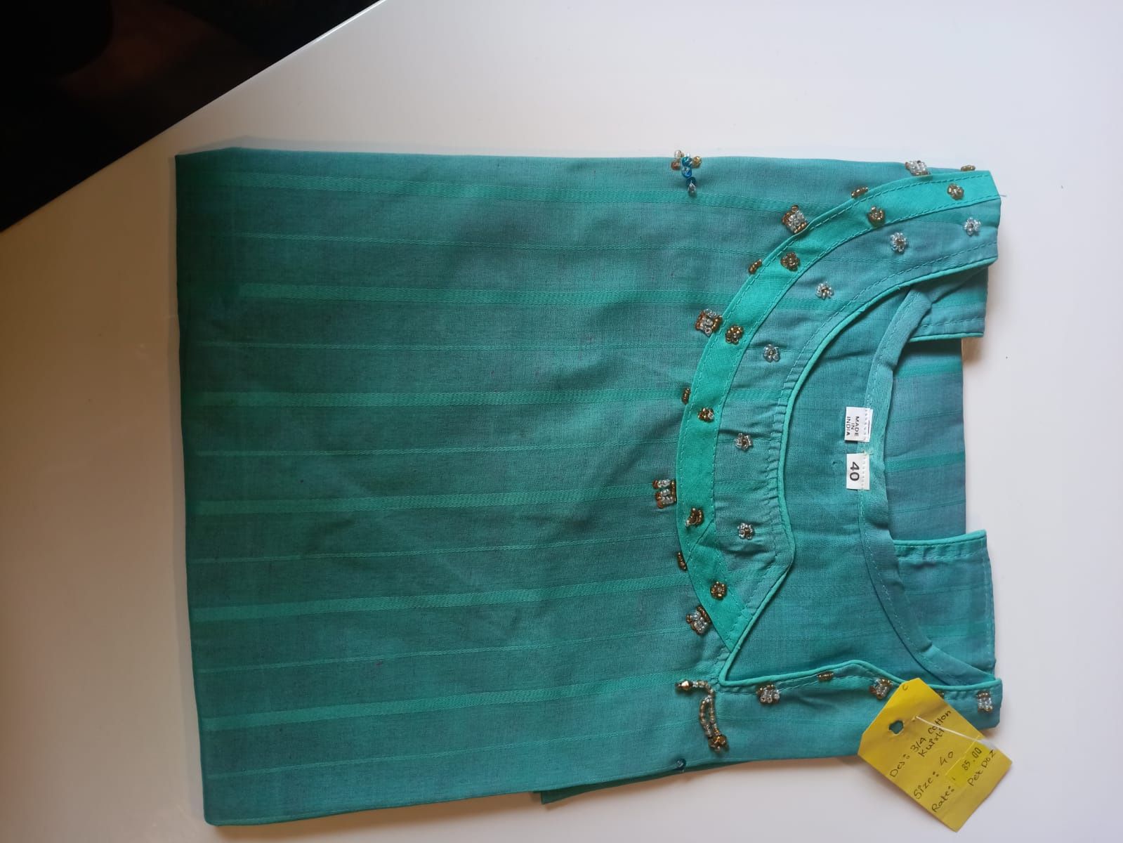 Ladies Kurta/Tunic Pure Cotton Medium Size