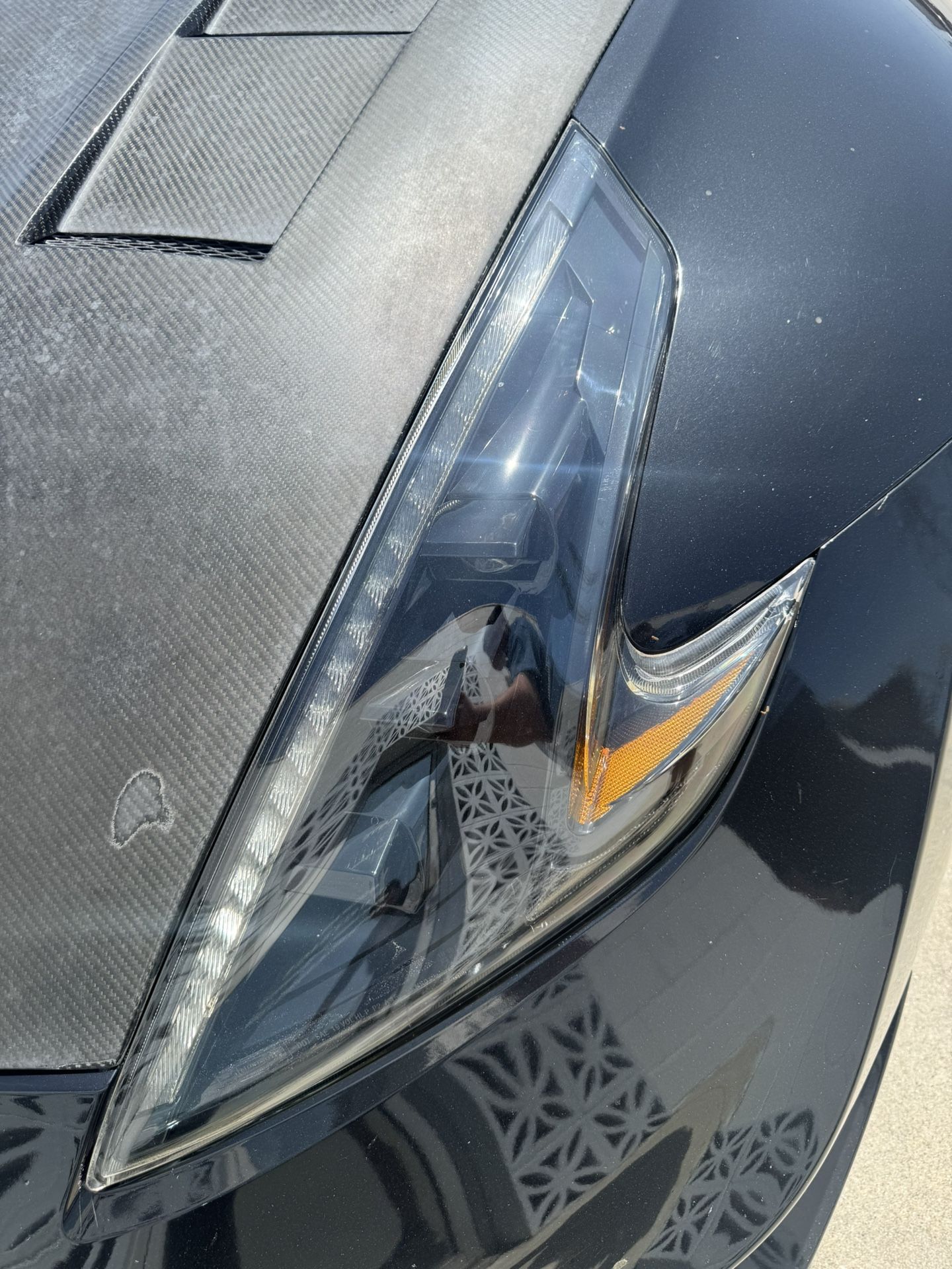 370z(z34) Black Housing Headlights With DRL