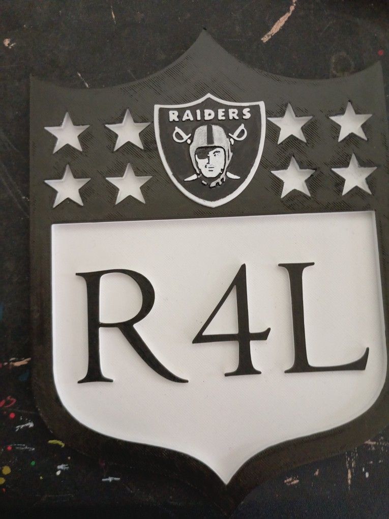 Raiders Shield 8"X6"