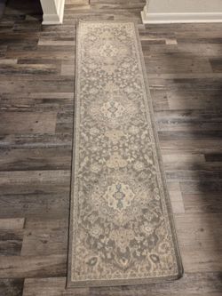 Liza Heriz Gray  Rug 22.5"x 83"