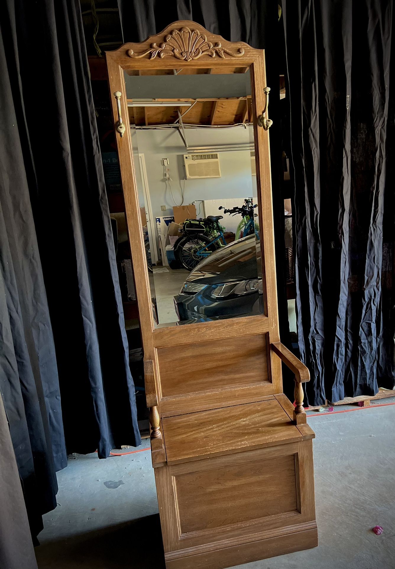 Hall Tree Solid Oak