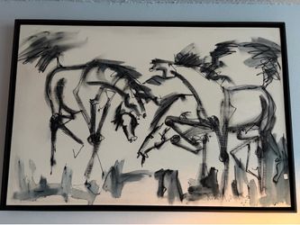 Neith Nevelson Original Oil on Canvas Painting ( professional framed)